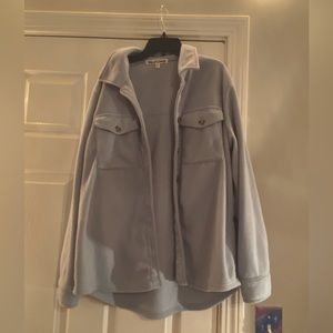 Light blue button up